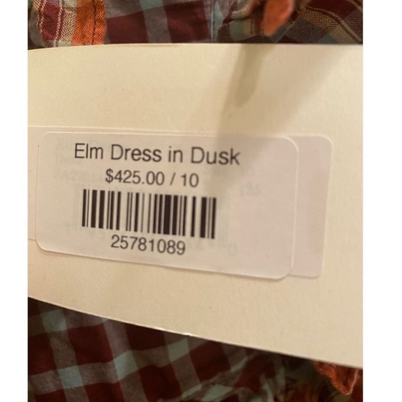 NWT Ulla Johnson Elm ruffled checked cotton-poplin mini dress - Picture 8 of 8